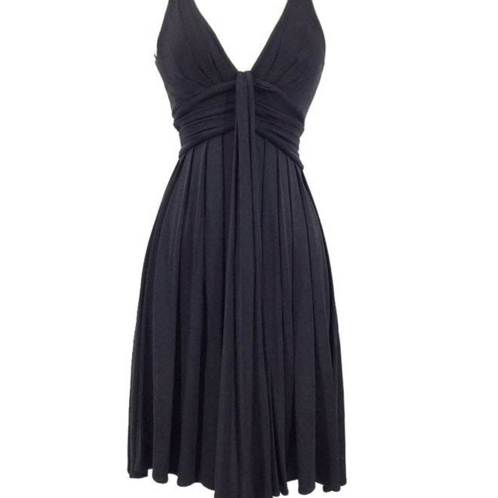 DIANE VON FURSTENBERG Women's Size 12 Little Black Party Sleeveless Azelia Dress